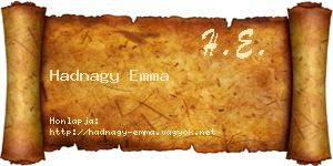 Hadnagy Emma névjegykártya